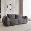 Canapé surdimensionné pour fauteuil à billes avec mousse à haute densité, sans assemblage, gris-922881838