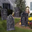Ensemble de 4 pierres tombales 17 po Spooky Foam RIP Graveyard