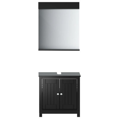 Allondra Vanity & Mirror Set