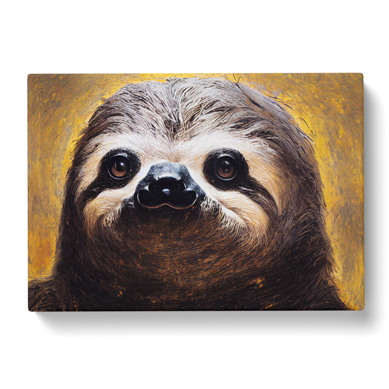 Striking Sloth - Wrapped Canvas, 50cm H x 76cm W x 3cm D