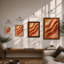 Flowing Warmth Abstract - Framed Print-434358137-434358143