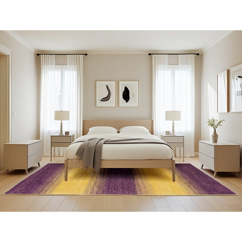 Abstract Indoor Rug, Rectangle 5' x 8'