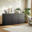 Commode 5 tiroirs l 27,5 po avec panneau ondulé Stanton-2136744720