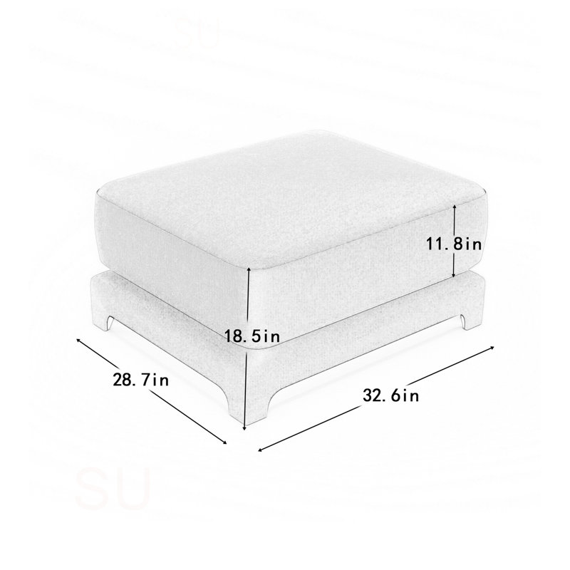 30 repose-pieds pour chambre à coucher, salon, Crème