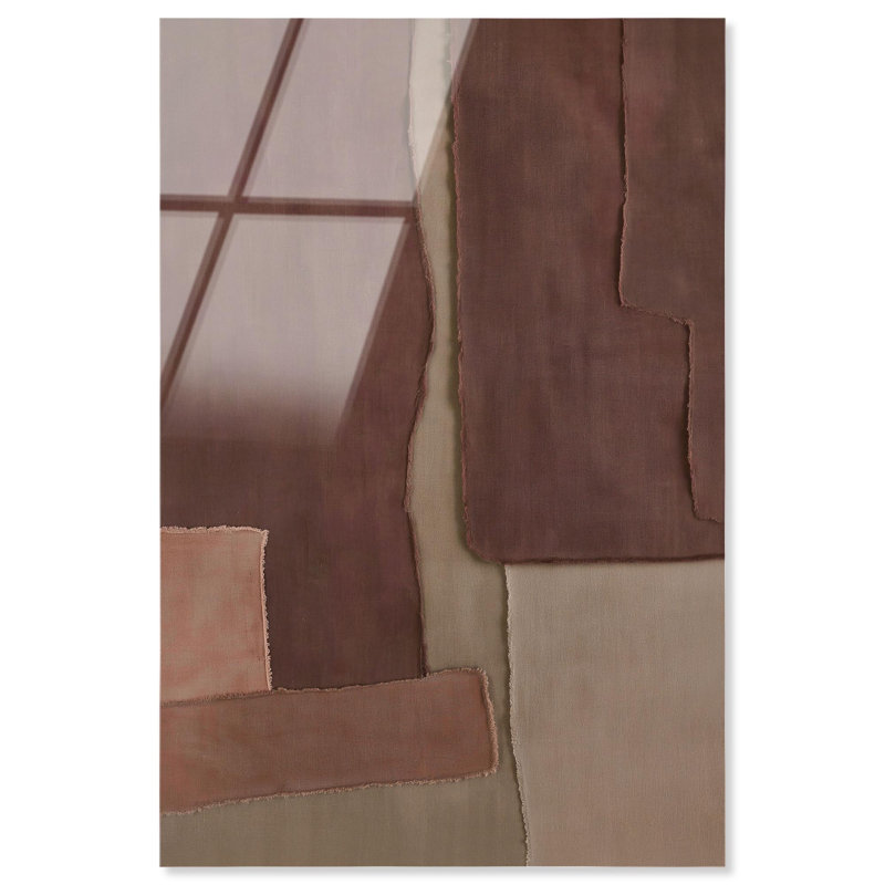 Décoration murale bohème Raw Edge IV par Art Remedy, prête à être suspendue, 24 x 36, H 36 po x l 24 po