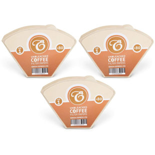 240 Size 1 Brown Coffee Filter Paper Cones