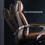 Chaise de bureau rotative en aluminium