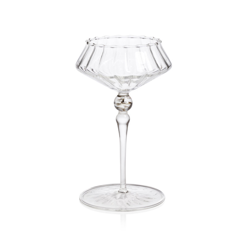 Ensemble de 4 verres Ondine, Transparent / gris ombre