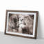 Pair of Loving Lions - Picture Frame Graphic Art Print-55735695-55735697