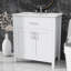 Ensemble de meuble-lavabo autoportant de 30 pouces avec meuble-lavabo et tiroir en céramique-1202603294