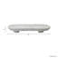 Bol ovale décoratif en marbre blanc et ivoire - Bol moderne idéal pour une console, un salon ou une chambre - 61 cm (24 pouces), ivoire