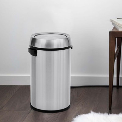 Steel Swing Top Kitchen Trash Can - 17 Gallons