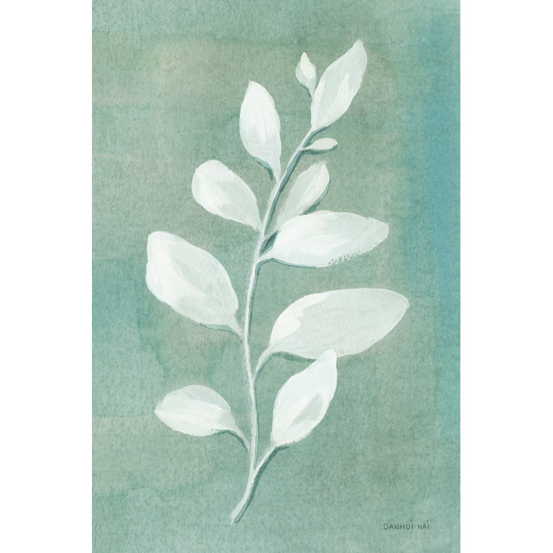 «Sage Leaves I» par Danhui Nai, reproduction d'art sur toile tendue, H 36 po x l 24 po
