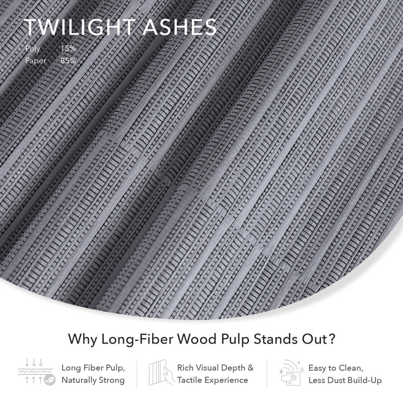 Sharmaine Semi-Sheer Twilight Ashes Vertical Blind