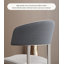 Italian Minimalist Ultra Fine Leather Backrest Dining Chair