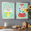 «Ice Cream Alphabet», ensemble de 2 peintures sur toile encadrées-1550213610-1550213601