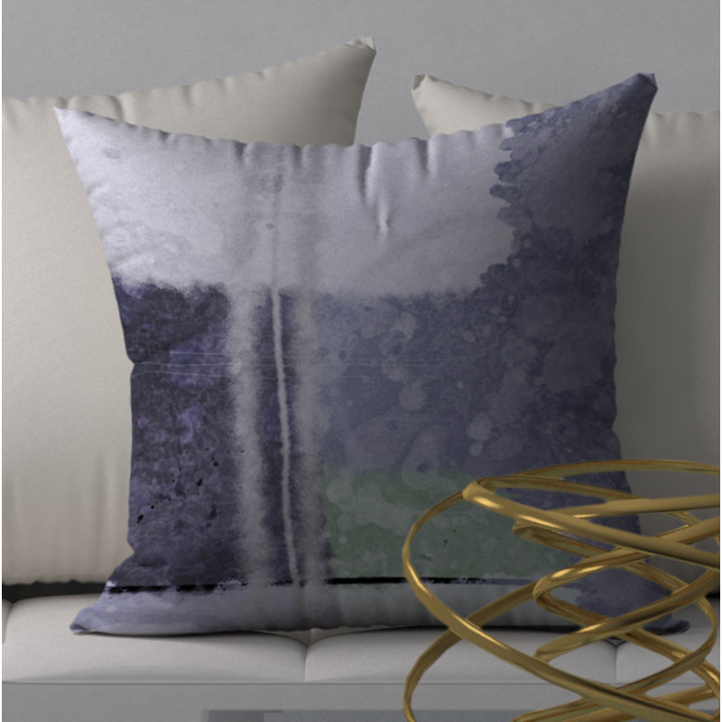 Housse de coussin décorative carrée en santé sensible et insert, 18" x 18"