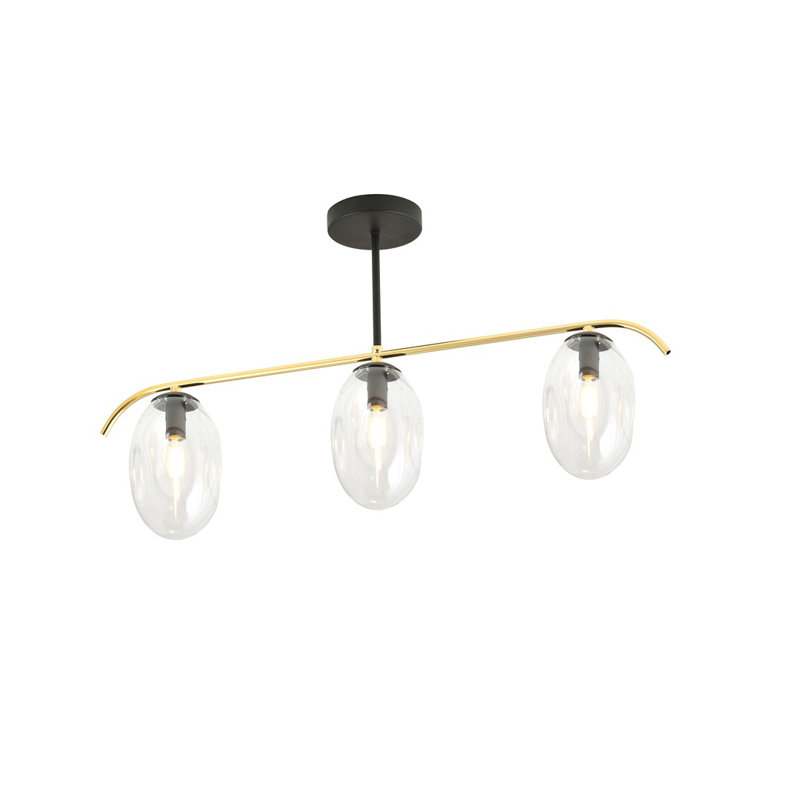 Linndale 3 - Light Unique/Statement Chandelier, Transparent