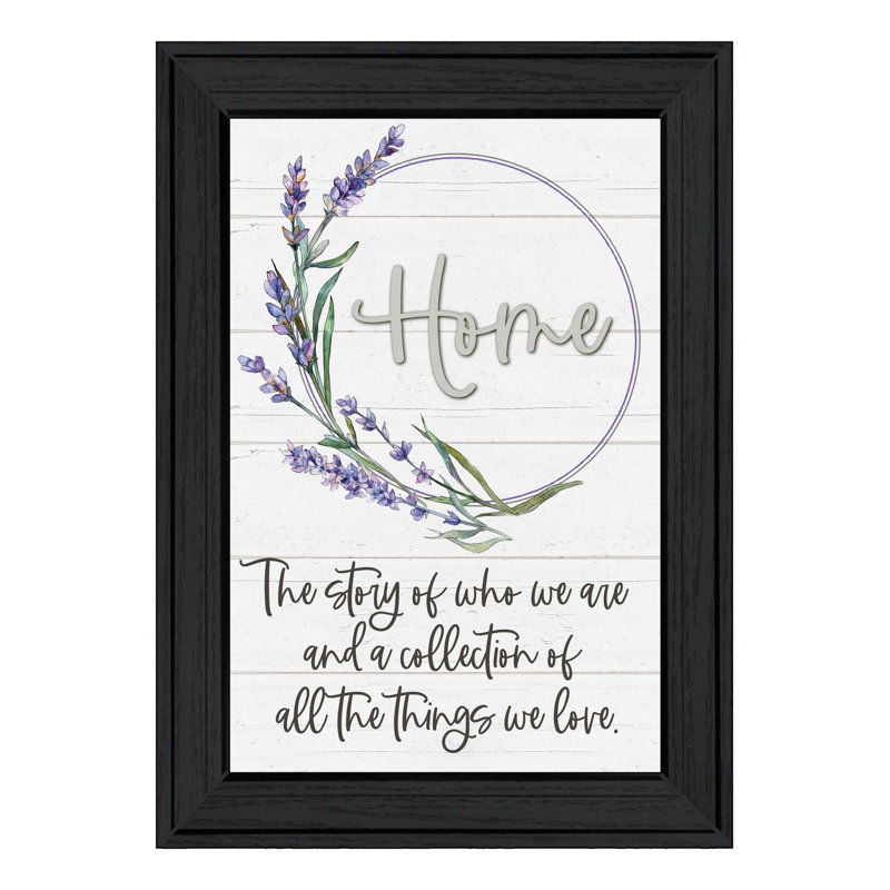 Home a Circle of Love, impression murale encadrée noire