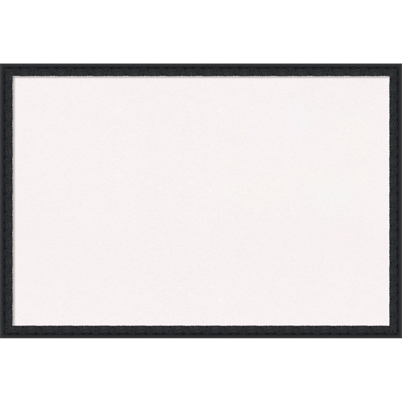 Panneau de liège en bois noir Bethany, tableau d'affichage en liège blanc, tableau d'organisation, tableau d'affichage, Blanc