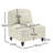 Armless Sofa Chenille W/1 Pillow-69639238