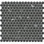 Elegan Nero 11 x 12 Porcelain Decorative Accent Tile-82364868