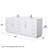 Beckett TK 84'' Double Bathroom Vanity with Quartz Top-99460447-99460446-122739160