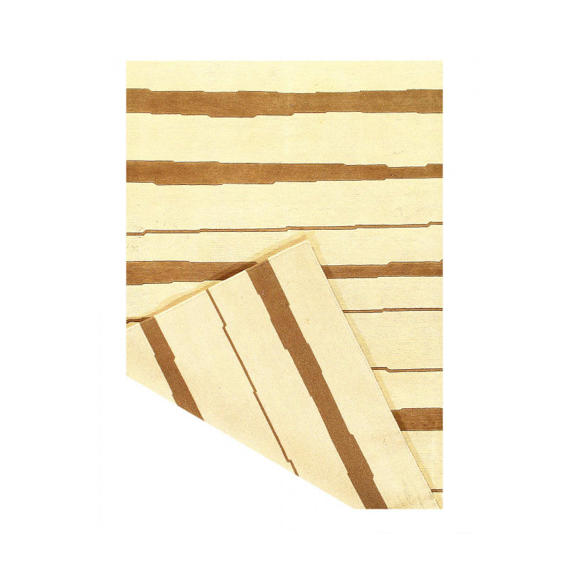 Tapis en laine d'agneau rectangulaire moyen de 8 pi x 5 pi 07 po Chifdale
