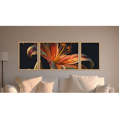 Élégant ensemble de peintures décoratives en panneau de fibres à densité moyenne (3 pièces), 19,7 x 13,8 pouces (2 pièces) et 19,7 x 27,6 pouces (1 pièce) | 100% panneau de fibres à densité moyenne et cadre en bois massif (épaisseur: 0,8 po) | 