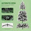 Arbre de Noël, arbre de Noël artificiel floqué avec lumières claires, embouts, support en métal pour la maison-1522809373