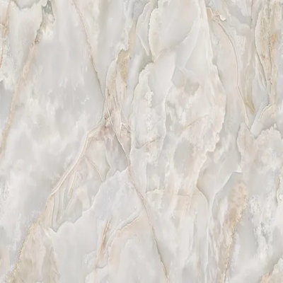 Murale beige en marbre crème avec veines dorées douces