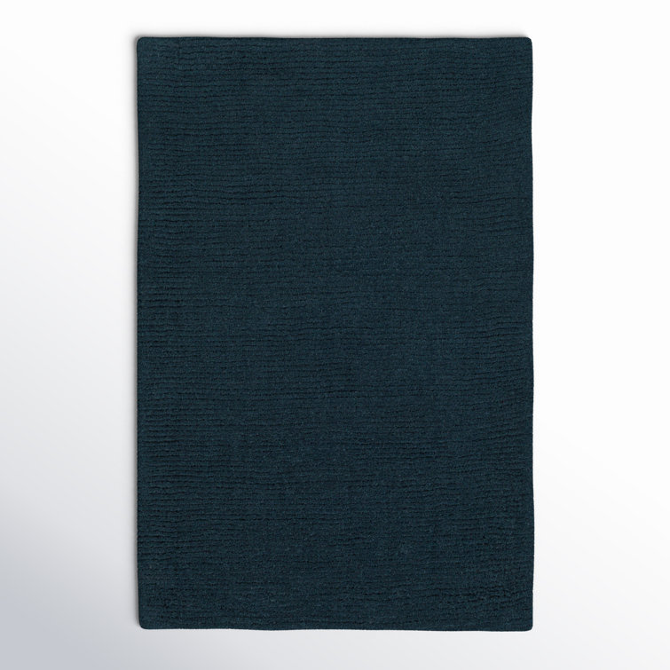 Crowe Wool Dark Blue Area Rug