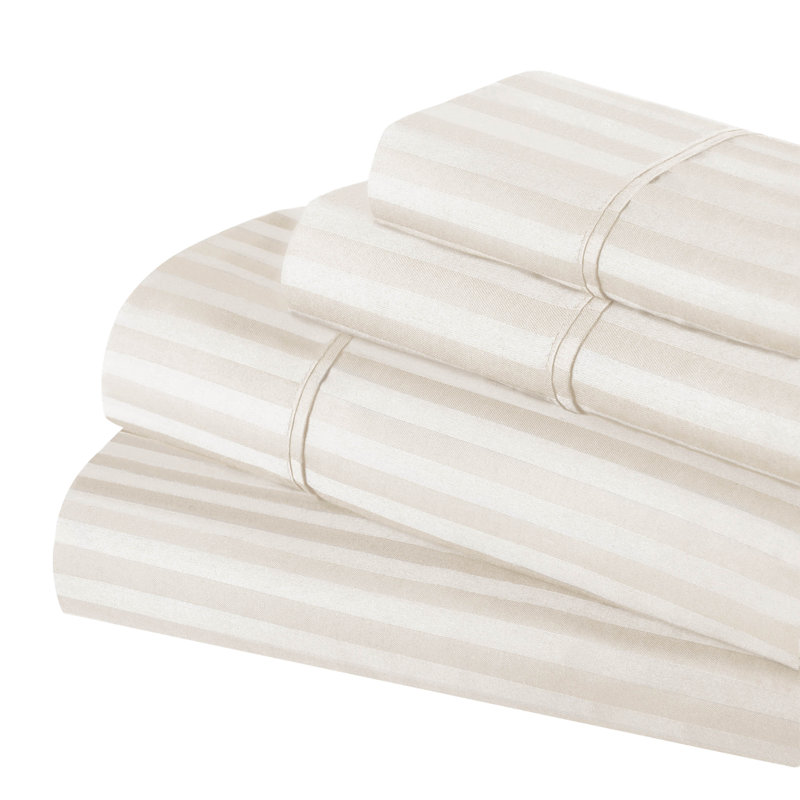 Light Blue Egyptian Cotton Deep Pocket Queen Sheet Set