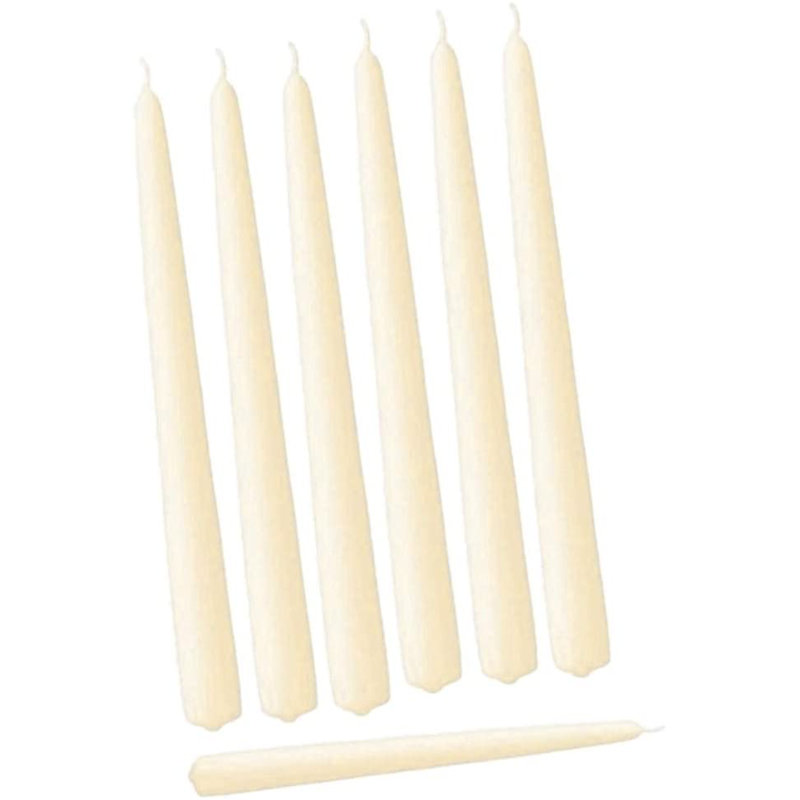 12 chandelles coniques non parfumées 12 pièces, H 12 po x l 0,875 po x P 0,875 po, Vert Wilhentih