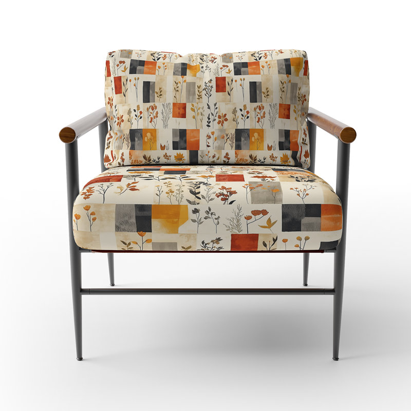 Chaise rembourrée Patchwork