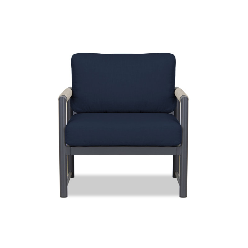 Méridienne pour l'extérieur Obaida, Spectre indigo Sunbrella®, Gris ardoise