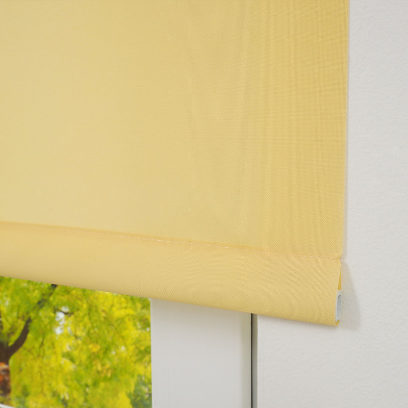 Opaque Roll-Up Shade, Yellow, 82 x 180cm