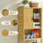 Donnell 23.6'' W X 67'' H X 9.1''D Bamboo Over The Toilet Shelf with Fluted Sliding Door