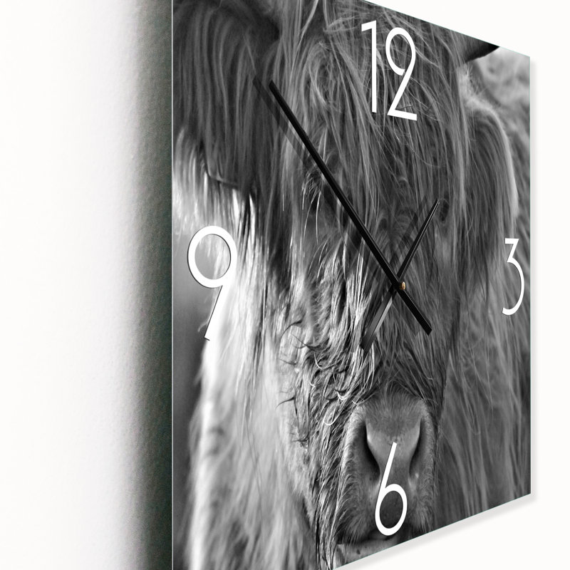 Horloge murale, Moyen, Vache écossaise sur Moorland I