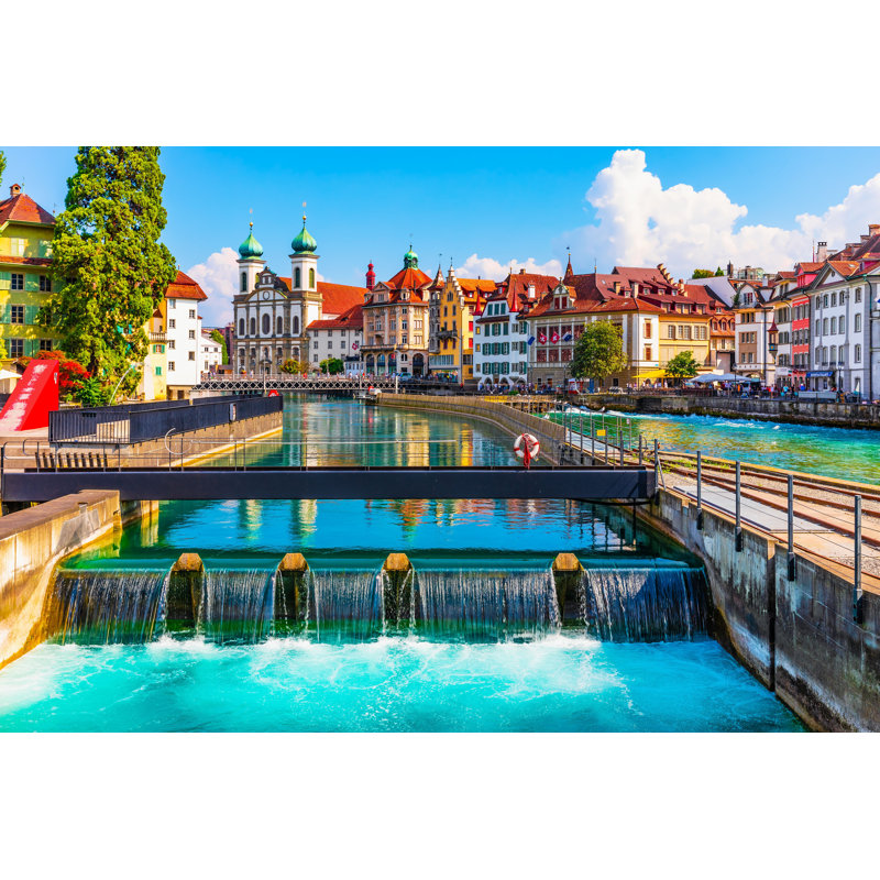 Starner Old Town Of Lucerne par Scanrail - photographie sur toile tendue, H 8 po x l 12 po