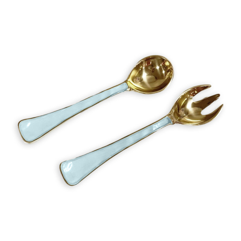 Encanto Salad Servers, Sky Blue