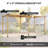 12PCS Pergola Brackets Kit for 4x4 (Actual 3.6x3.6 inch) Lumber