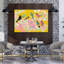 «Vibrant Spring Birds», art mural coloré et fantaisiste