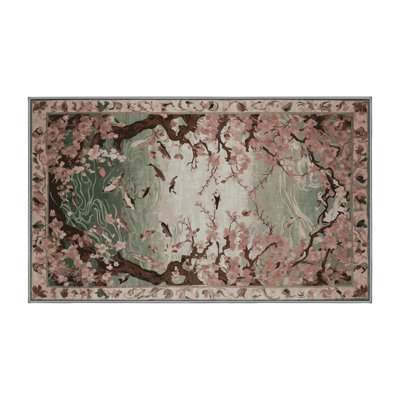 Machine Washable Gray Area Rug