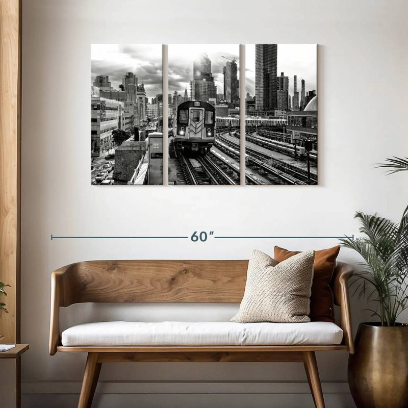 Mehar Line 7 Subway, 28" H x 45" W
