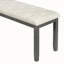 Ensemble de table de salle à manger 6 pièces, 6 pieds, 4 chaises rembourrées et 1 banc pour la salle à manger et la cuisine-972893696-972893698