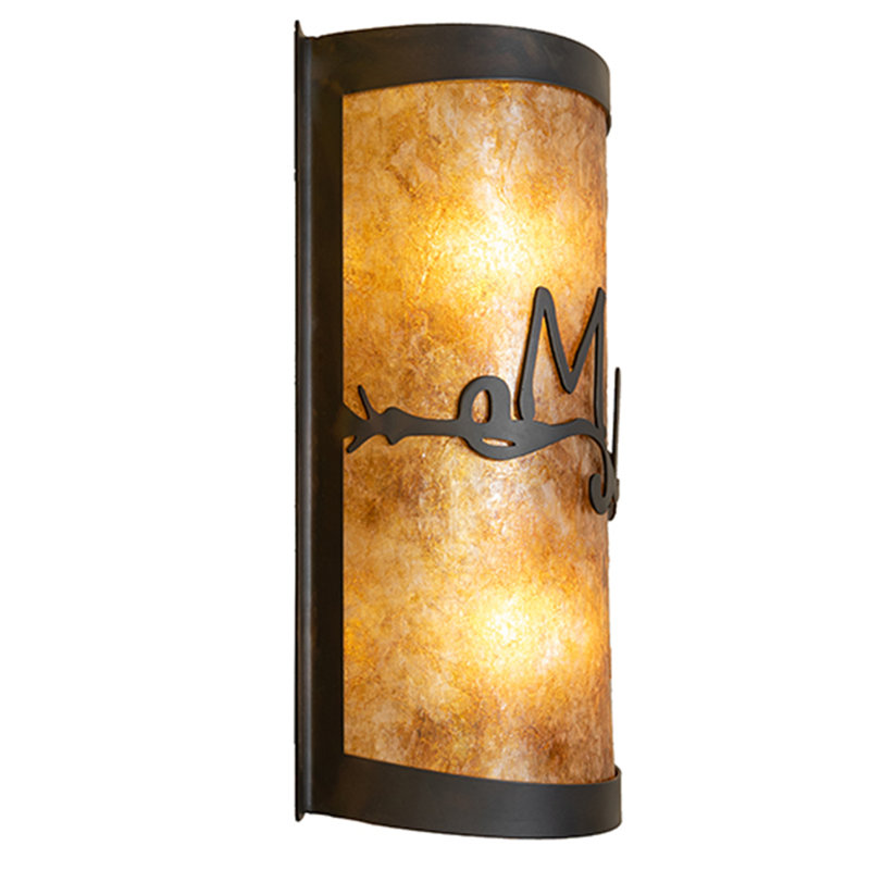 Personalized 2 - Light Flush Mounted Sconce