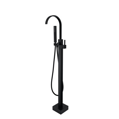 Classical Single-Handle Freestanding Tub Faucet With Hand Shower In