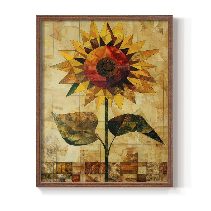 Série FLORAL CDLxxv - reproduction encadrée de qualité supérieure - prête à être accrochée - aucun clou requis