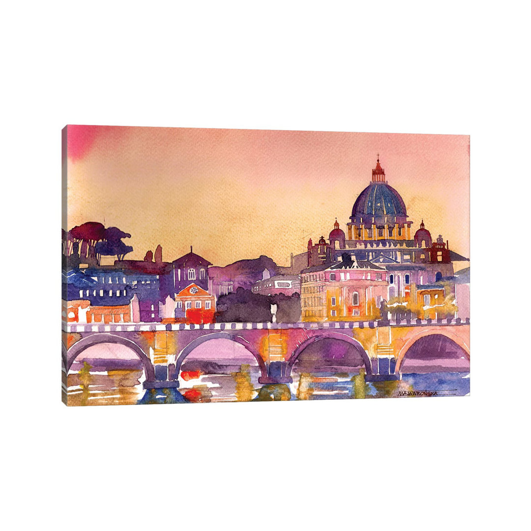 Rome by Maja Wronska - Wrapped Canvas Painting